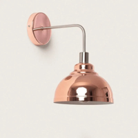Wandlamp keuken industrieel koper e14 fitting design metaal