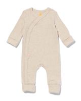 HEMA Newborn Meegroei Boxpakje Rib Bamboe Met Stretch Zand (zand)