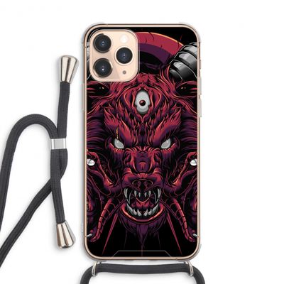 Hell Hound and Serpents: iPhone 11 Pro Max Transparant Hoesje met koord