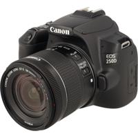 Canon EOS 250D zwart + 18-55mm F/4-5.6 iS STM COMPACT occasion