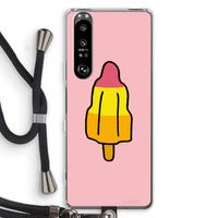 Raketijsje: Sony Xperia 1 III Transparant Hoesje met koord