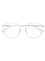 Gucci Eyewear lunettes de vue à monture oversize - Argent - thumbnail