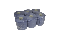 Poetsrol Midi Blauw 2 laags 6x150 meter Ø20cm 100% cellulose T9