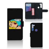 Motorola G8 Power Wallet Case met Pasjes Popart Oh Yes - thumbnail