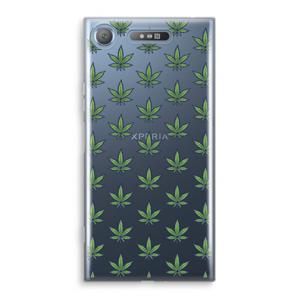 Weed: Sony Xperia XZ1 Transparant Hoesje