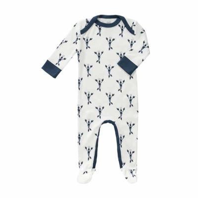 Fresk pyjama met voetjes Lobster Indigo Blue-newborn
