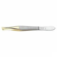 Mörser Pincet, schuine punten, verguld N°24B
