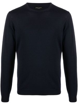 Roberto Collina pull à encolure ras du cou - Bleu
