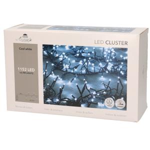 Clusterverlichting - 1152 led lampjes - helder wit 690 cm - timer - dimmer - kerstverlichting