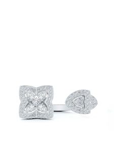 DE BEERS bague Enchanted Lotus en or blanc 18ct pavée de diamants