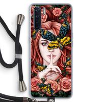 Lady Moth: Oppo A91 Transparant Hoesje met koord