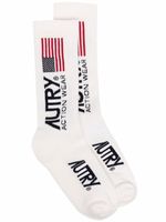 Autry chaussettes à logo imprimé - Blanc