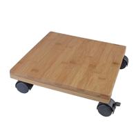 Nature planttrolley bamboe 30 cm vierkant