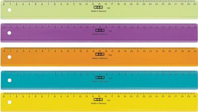 M+R lat, uit plastic, in geassorteerde kleuren, 30 cm