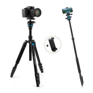 MOJOGEAR Swift Fotostatief 175cm met monopod voor Camera en Smartphone