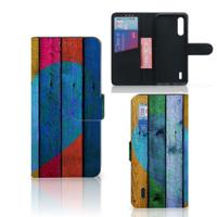 Xiaomi Mi 9 Lite | Book Style Case | Wood Heart - Cadeau voor je Vriend