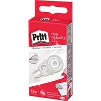 Pritt Navulcassette correctieroller refill cassette 4.2 mm Wit 12 m 1 stuk(s) Pritt Navulcassette correctieroller refill cassette 4.2 mm Wit 12 m 1 stuk(s)