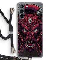 Hell Hound and Serpents: Samsung Galaxy S21 Transparant Hoesje met koord