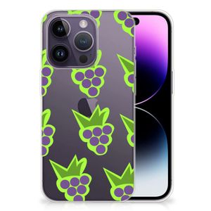 Apple iPhone 14 Pro Siliconen Case Druiven