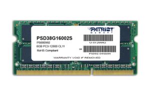 Patriot Memory 8GB PC3-12800 geheugenmodule 1 x 8 GB DDR3 1600 MHz