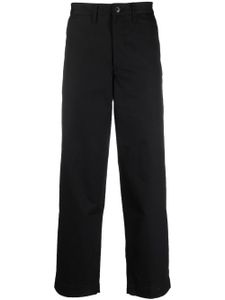 WTAPS logo patch straight-leg trousers - Noir