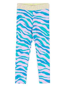 Stella McCartney Kids legging à imprimé zébré - Rose