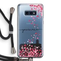 Hartjes en kusjes: Samsung Galaxy S10e Transparant Hoesje met koord