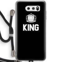 King zwart: LG V30 Transparant Hoesje met koord