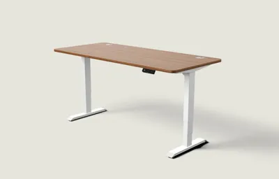 Desktronic HomePro bureau Wit / Walnoot / 180x80 cm