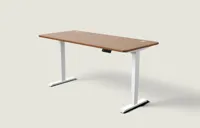 Desktronic HomePro bureau Wit / Walnoot / 180x80 cm