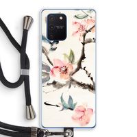 Japanse bloemen: Samsung Galaxy Note 10 Lite Transparant Hoesje met koord