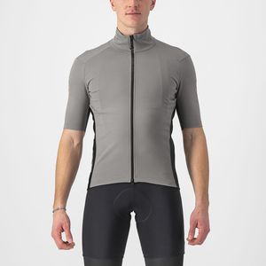 Castelli Perfetto RoS 2 Wind korte mouw fietsshirt grijs heren XXL