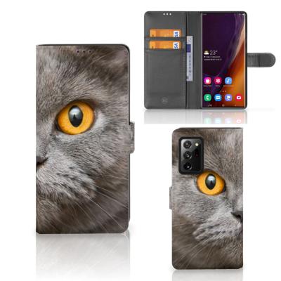 Telefoonhoesje | Met pasjeshouder | Samsung Galaxy Note20 Ultra Britse Korthaar