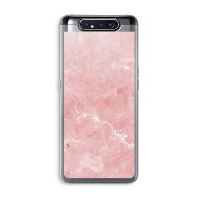 Roze marmer: Samsung Galaxy A80 Transparant Hoesje