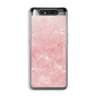 Roze marmer: Samsung Galaxy A80 Transparant Hoesje
