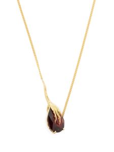 Wouters & Hendrix Gold collier Grigri en or 18ct serti de grenat