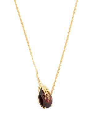 Wouters & Hendrix Gold collier Grigri en or 18ct serti de grenat