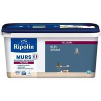 Wanddecoratie, houtwerk & radiatoren, blauw fluweel seram - RIPOLIN - 2,5 L