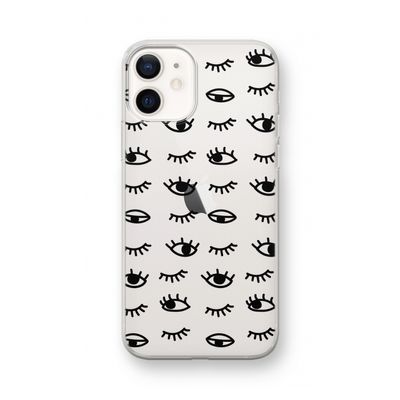 Eye pattern #2: iPhone 12 mini Transparant Hoesje