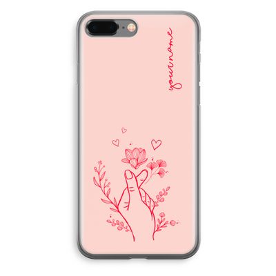 Giving Flowers: iPhone 8 Plus Transparant Hoesje