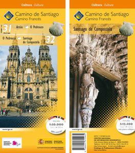 Wandelkaart 31-32 Camino Santiago de Compostella Arzúa - Santiago | CNIG - Instituto Geográfico Nacional