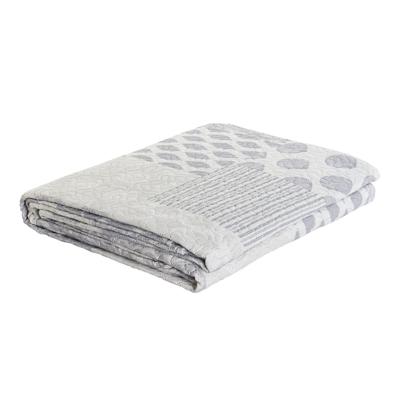 Sprei DKD Home Decor Beige Grijs Bed van 90 Bed van 150 180 x 260 x 1 cm