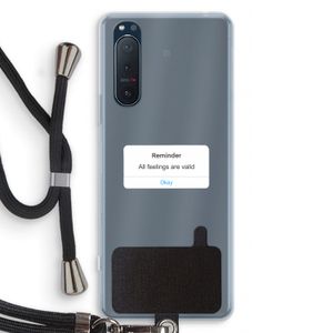 Reminder: Sony Xperia 5 II Transparant Hoesje met koord