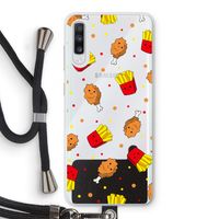Chicken 'n Fries: Samsung Galaxy A70 Transparant Hoesje met koord