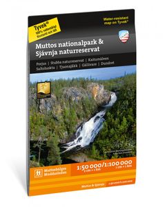 Wandelkaart Fjällkartor 1:100.000 Muddus nationalpark & Sjávnja naturr