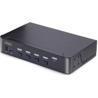 StarTech.com 4-Port DisplayPort KVM Switch, 8K 60Hz / 4K 144Hz, Single Display, DP 1.4, 2x USB 3.0 P