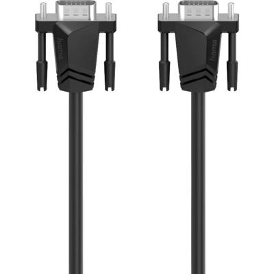 Hama 00200707 VGA-kabel VGA Aansluitkabel VGA-stekker 15-polig, VGA-stekker 15-polig 1.50 m Zwart