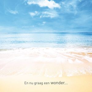 Wenskaart Verdriet - Strand/Zee Wonder (Set van 6)
