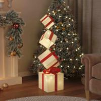 VidaXL Kerstdecoratie geschenkdoos 80 led&apos;s warm wit