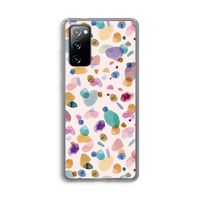 Terrazzo Memphis Pink: Samsung Galaxy S20 FE / S20 FE 5G Transparant Hoesje